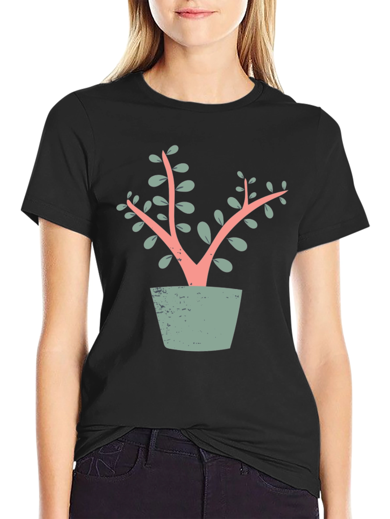 Modern Plant T-Shirt - Stylish Graphic Tee