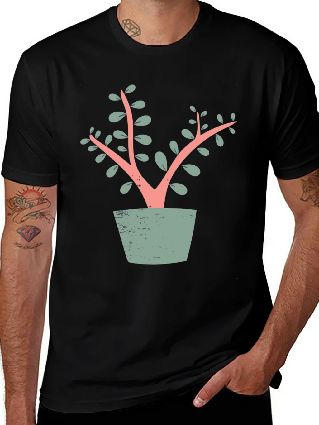 Modern Plant T-Shirt - Stylish Graphic Tee