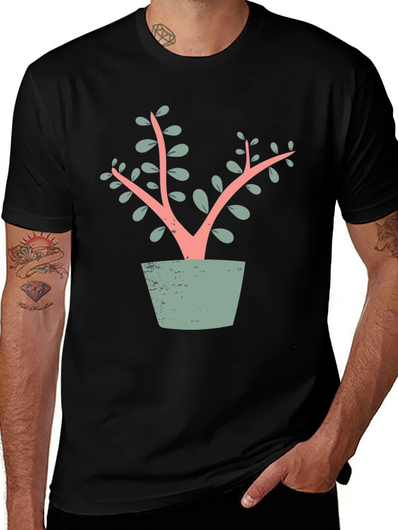 Modern Plant T-Shirt - Stylish Graphic Tee