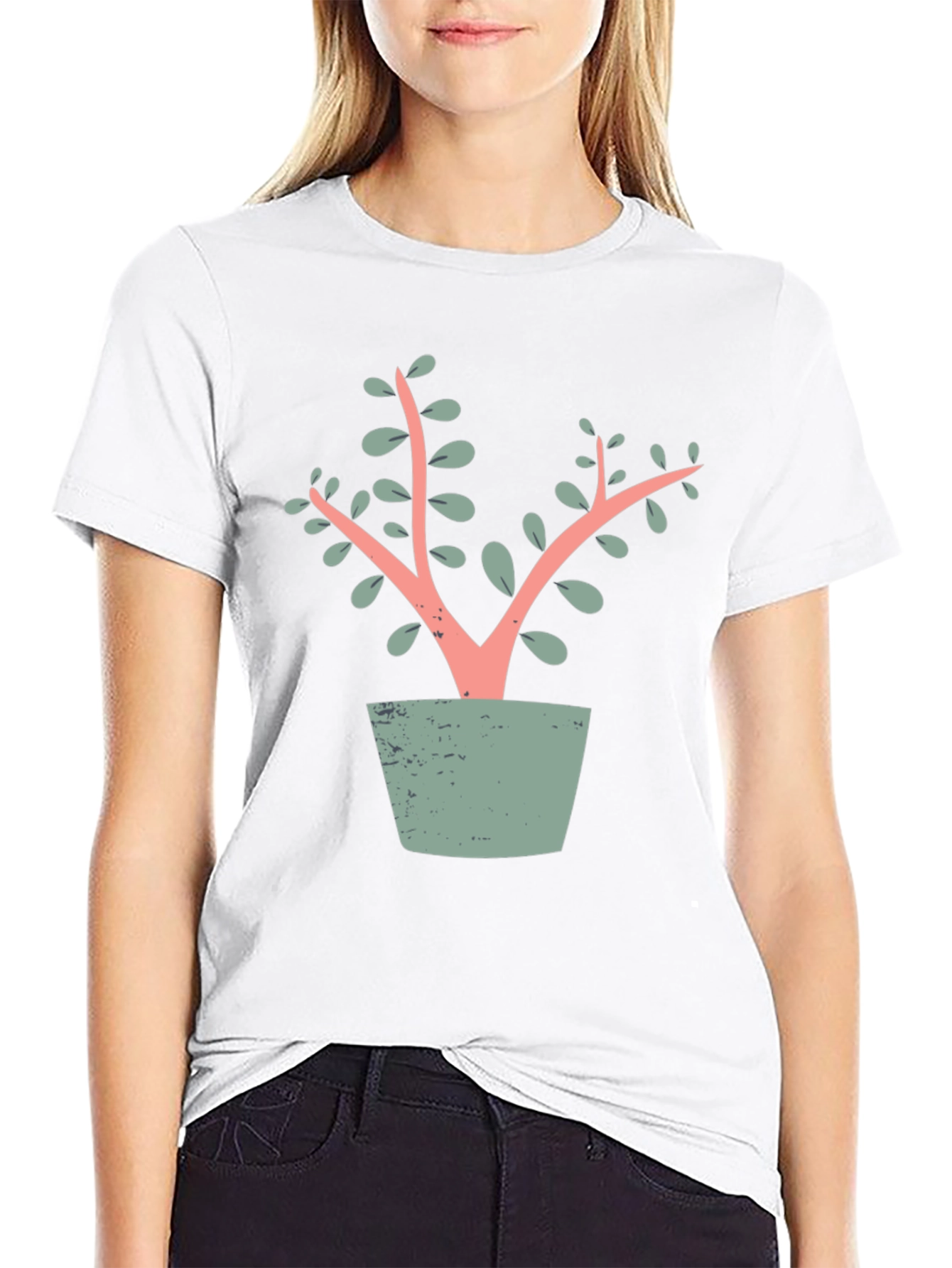 Modern Plant T-Shirt - Stylish Graphic Tee