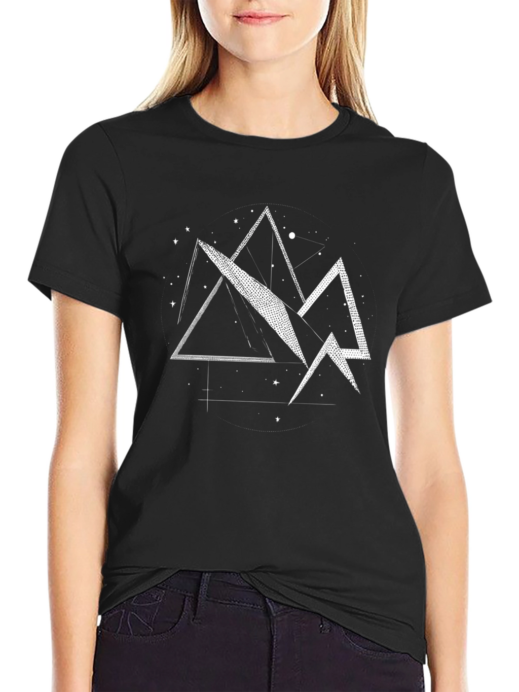 Geometric Mountain Graphic Tee