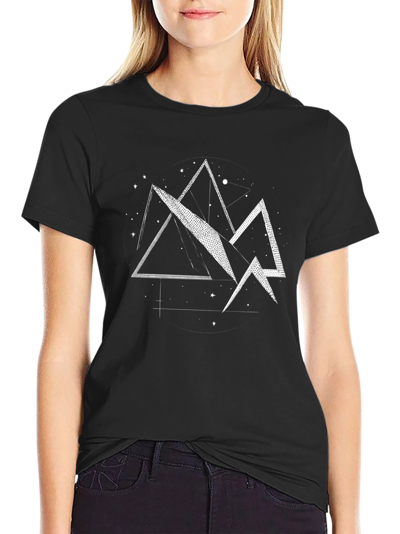 Geometric Mountain Graphic Tee