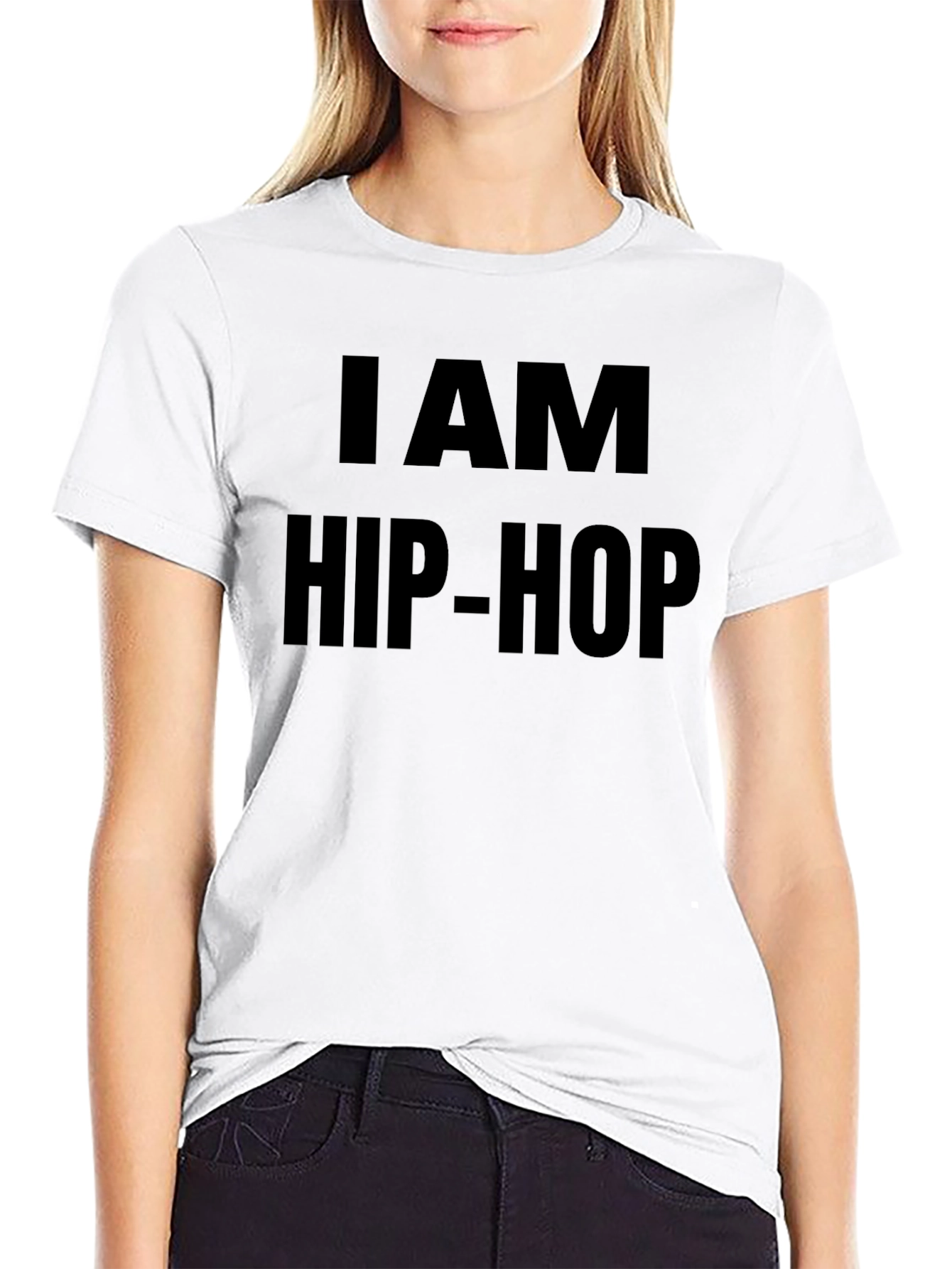 I AM HIP-HOP Black Graphic Tee