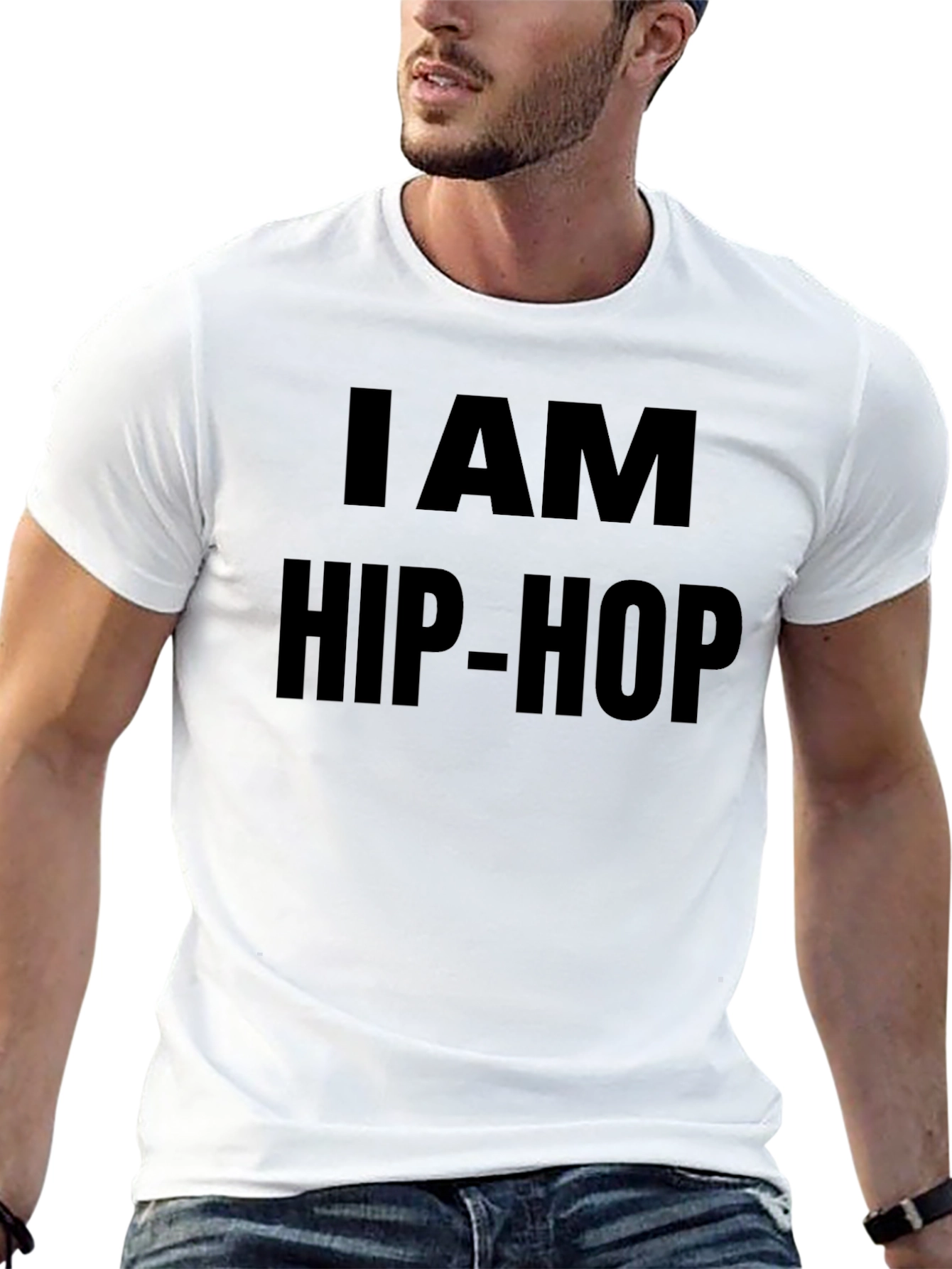 I AM HIP-HOP Black Graphic Tee