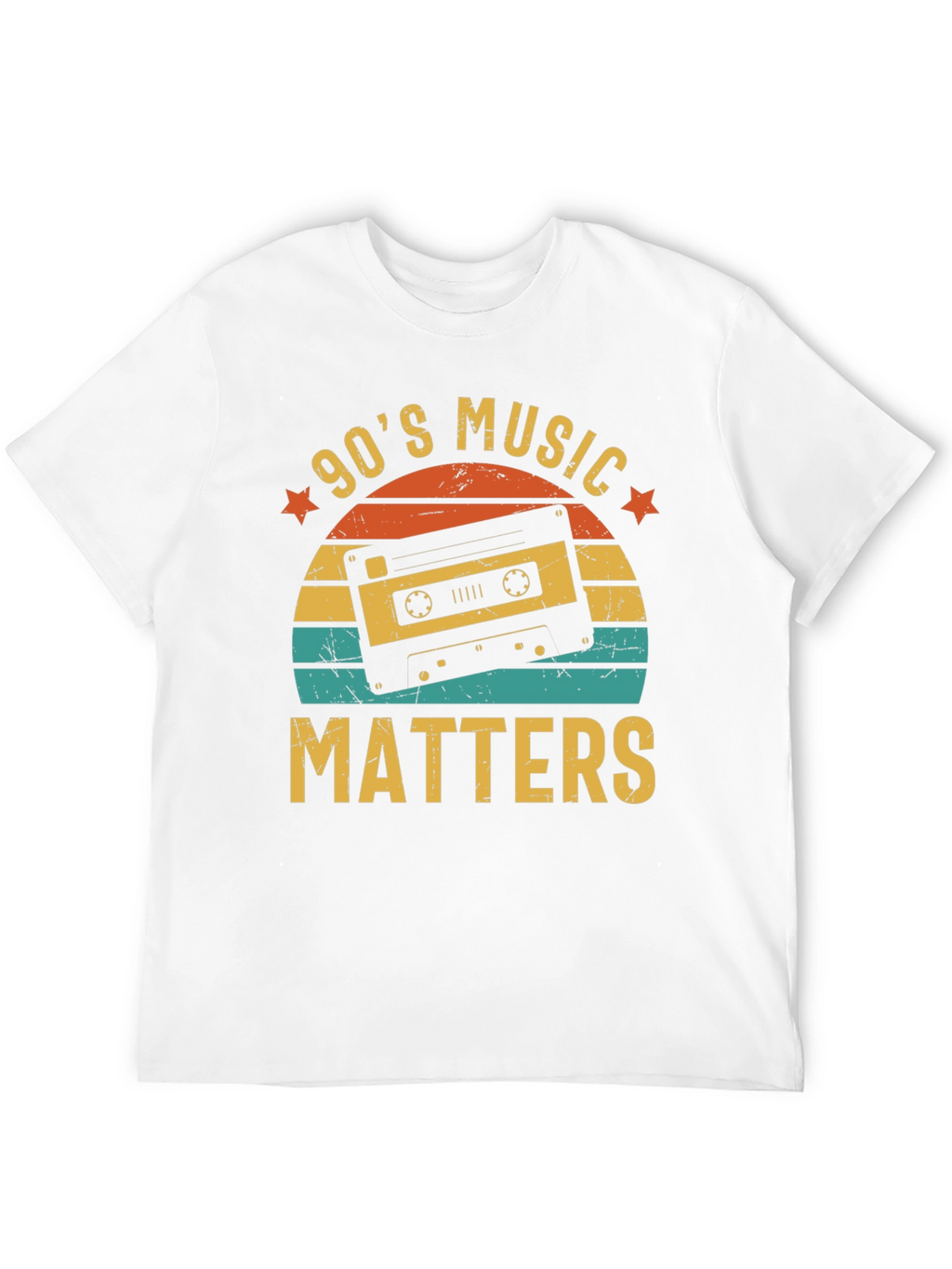 90s Music Matters Retro Cassette Tape T-Shirt