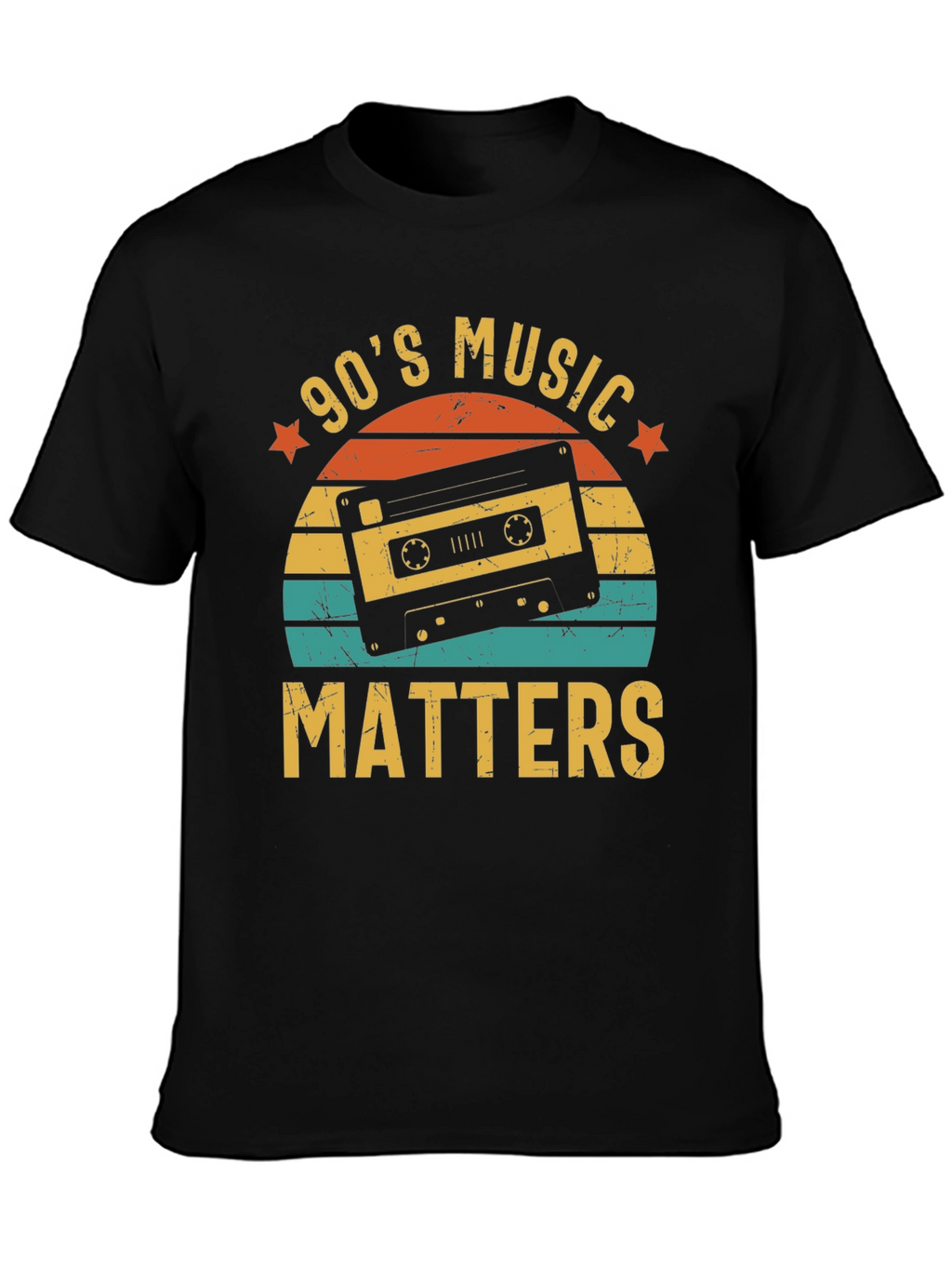 90s Music Matters Retro Cassette Tape T-Shirt