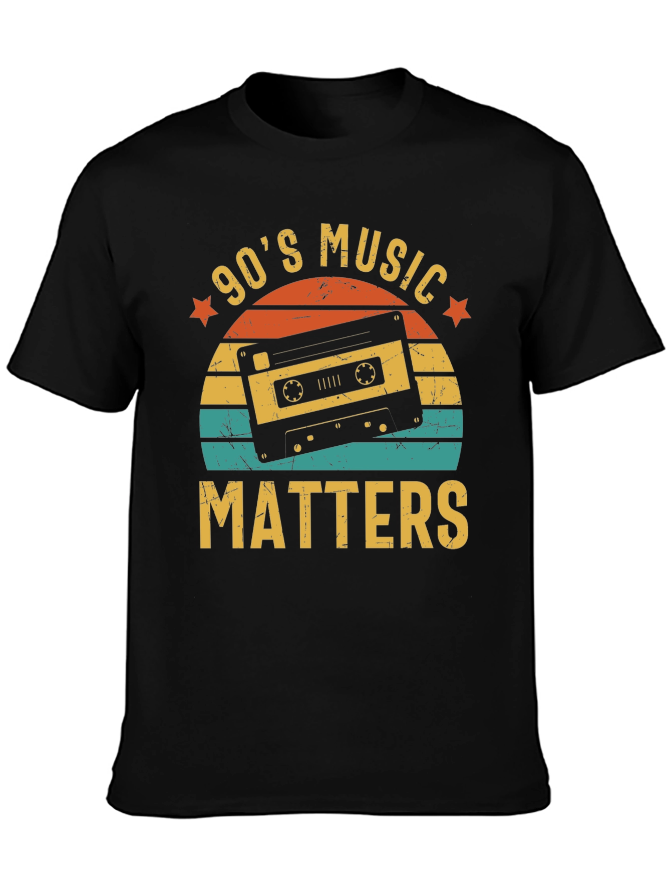 90s Music Matters Retro Cassette Tape T-Shirt