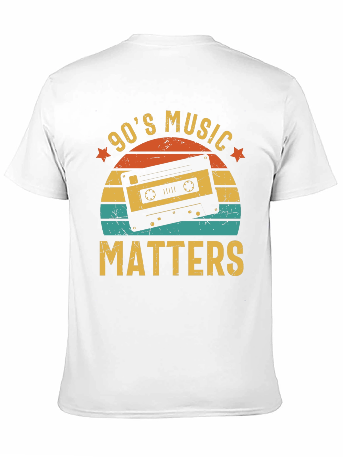90s Music Matters Retro Cassette Tape T-Shirt