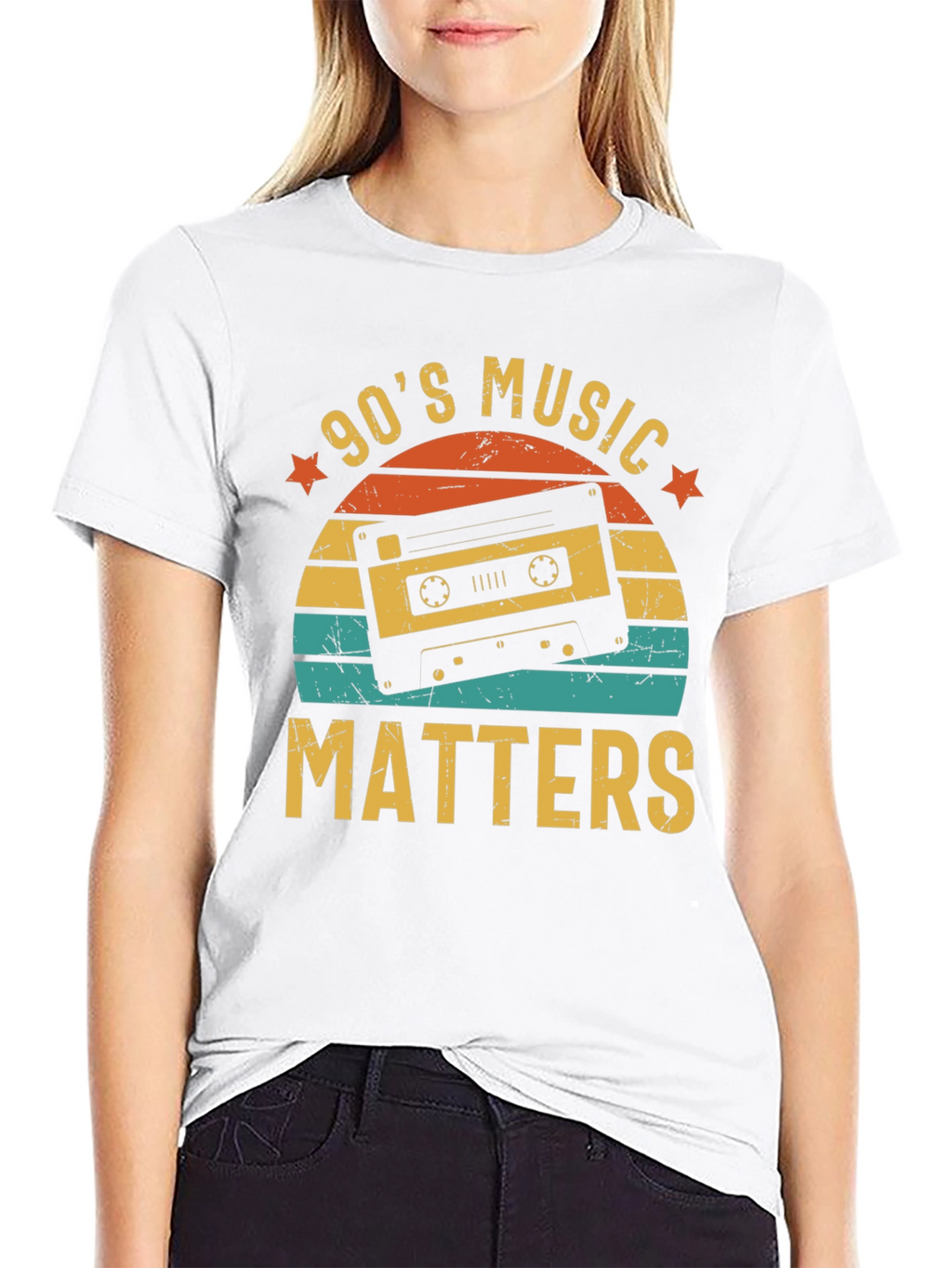 90s Music Matters Retro Cassette Tape T-Shirt