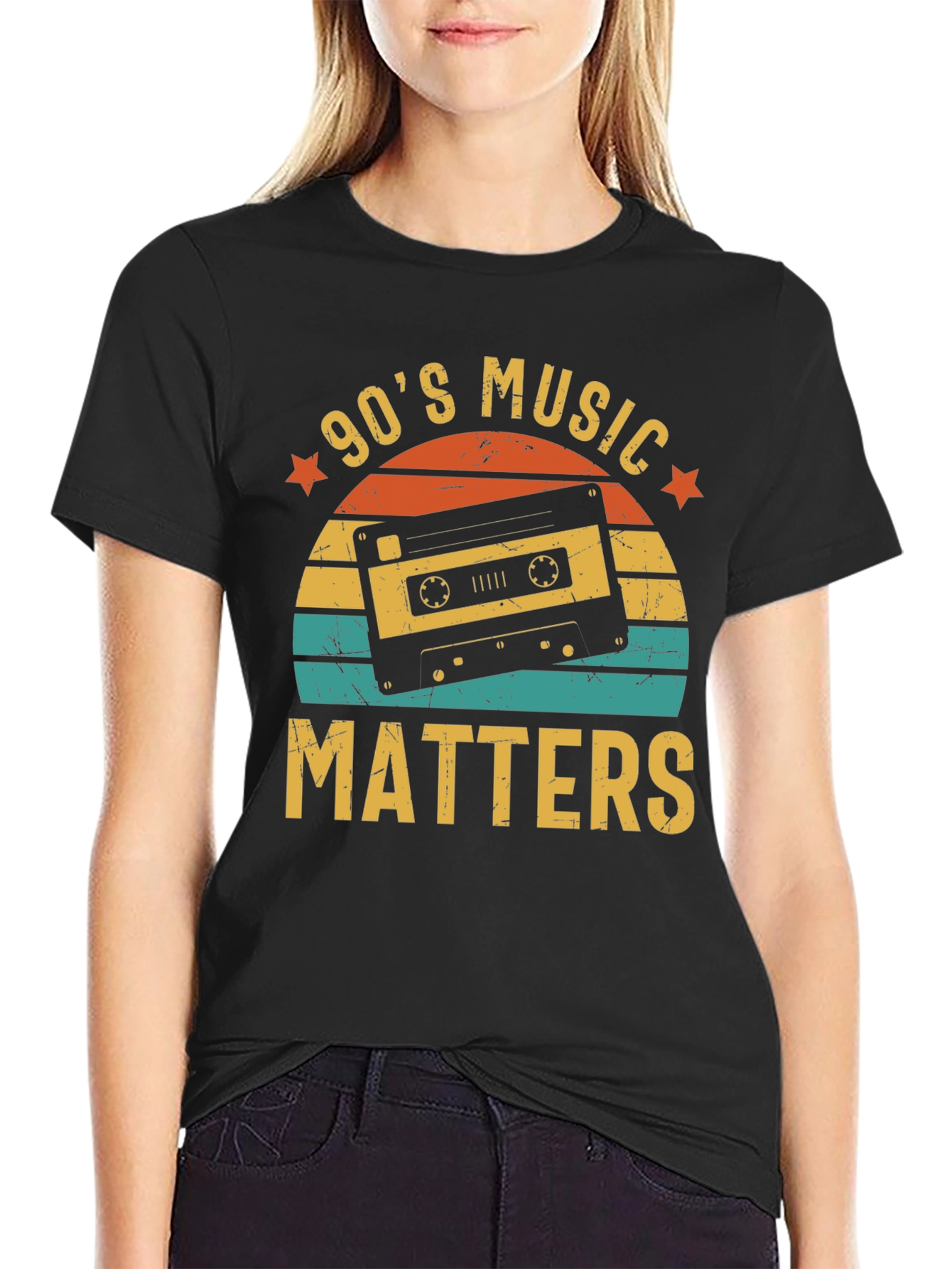 90s Music Matters Retro Cassette Tape T-Shirt