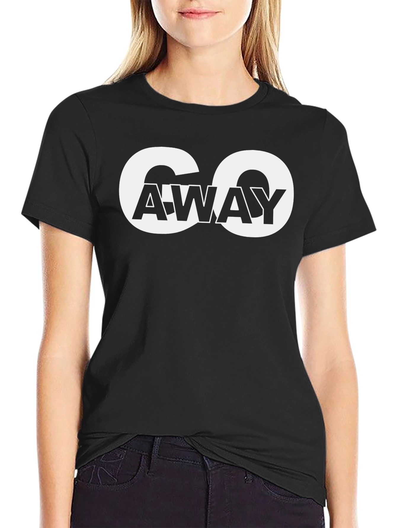Go Away Graphic Tee - Bold Statement T-Shirt