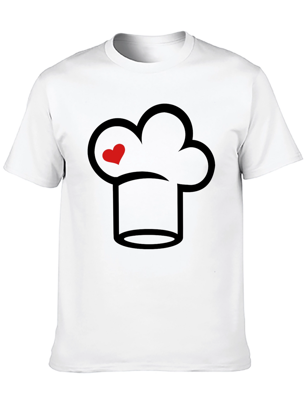 Chef Hat Heart Graphic Tee - Culinary Passion