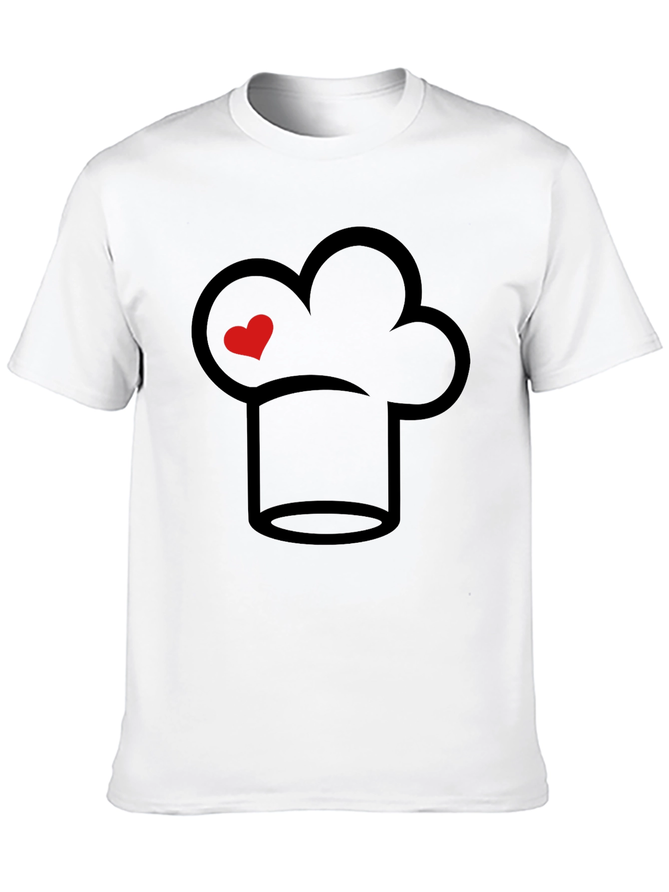 Chef Hat Heart Graphic Tee - Culinary Passion