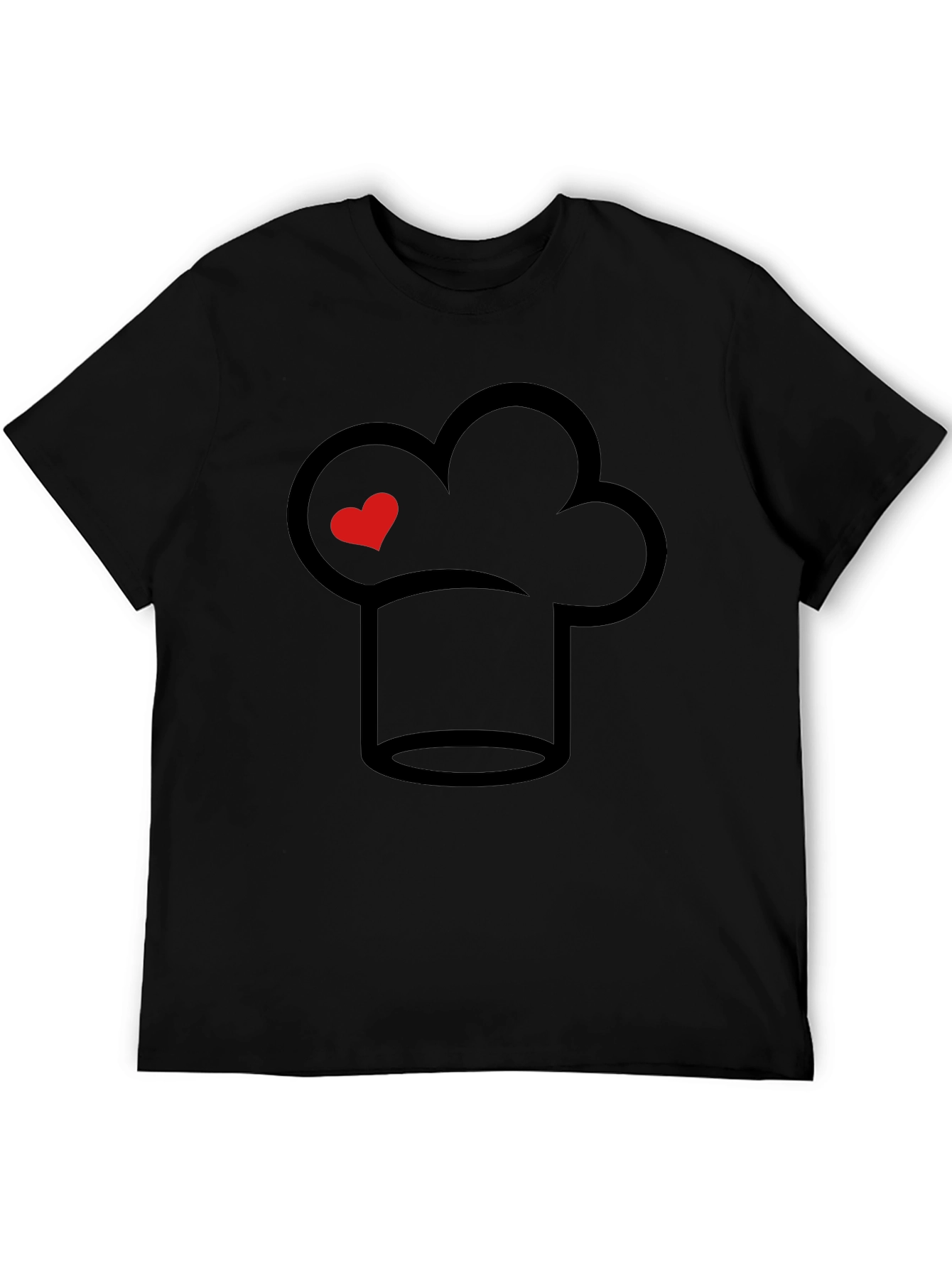 Chef Hat Heart Graphic Tee - Culinary Passion