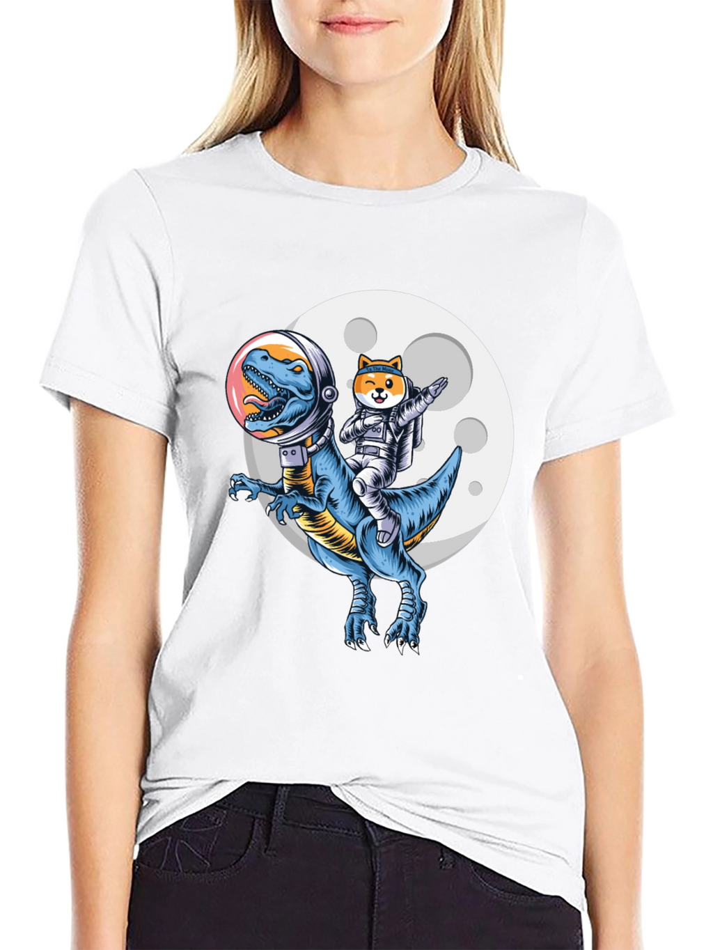 Dino & Doge Space T-Shirt