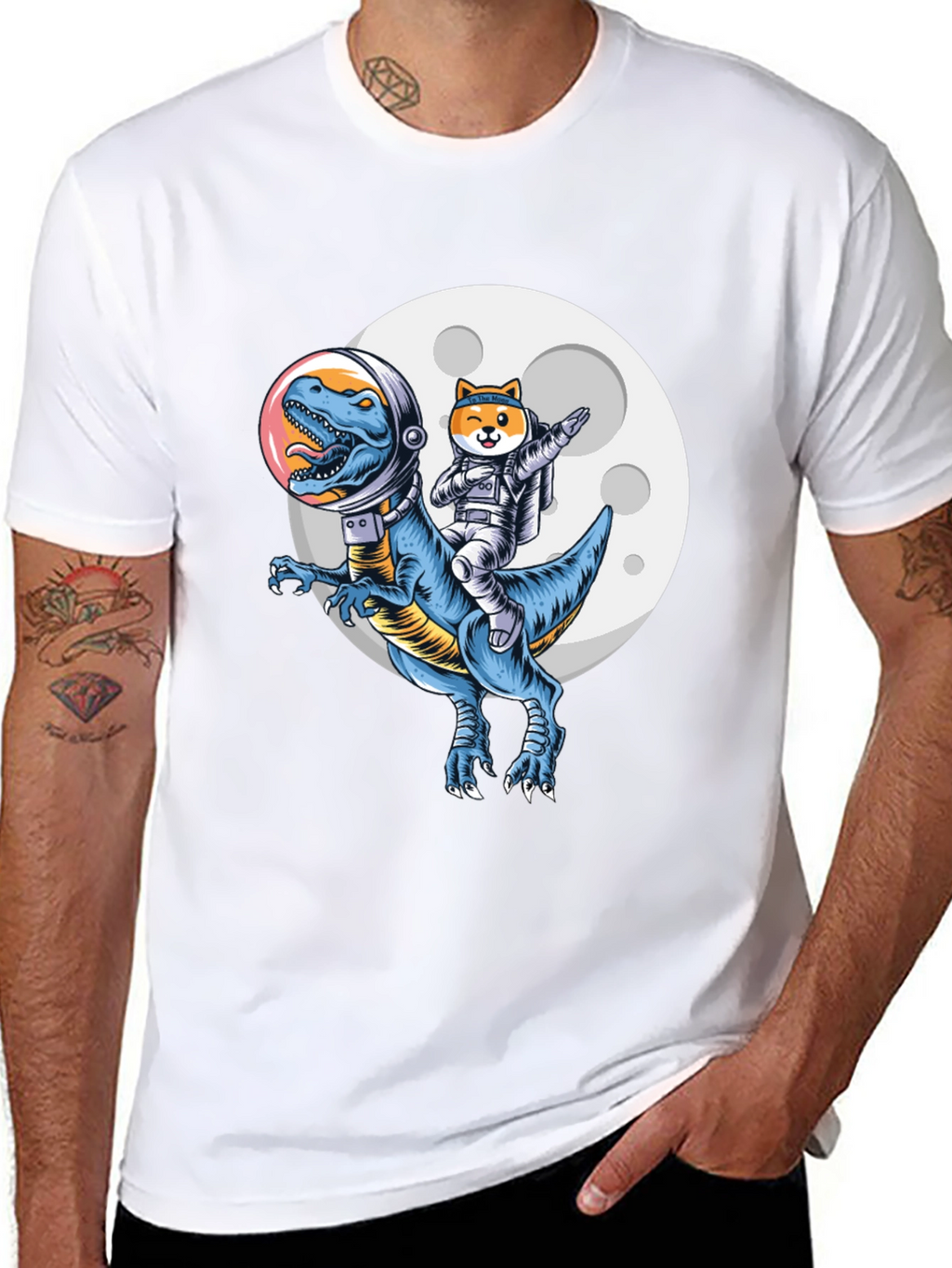 Dino & Doge Space T-Shirt