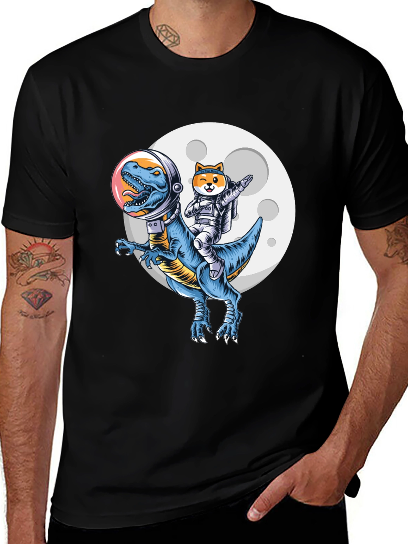 Dino & Doge Space T-Shirt