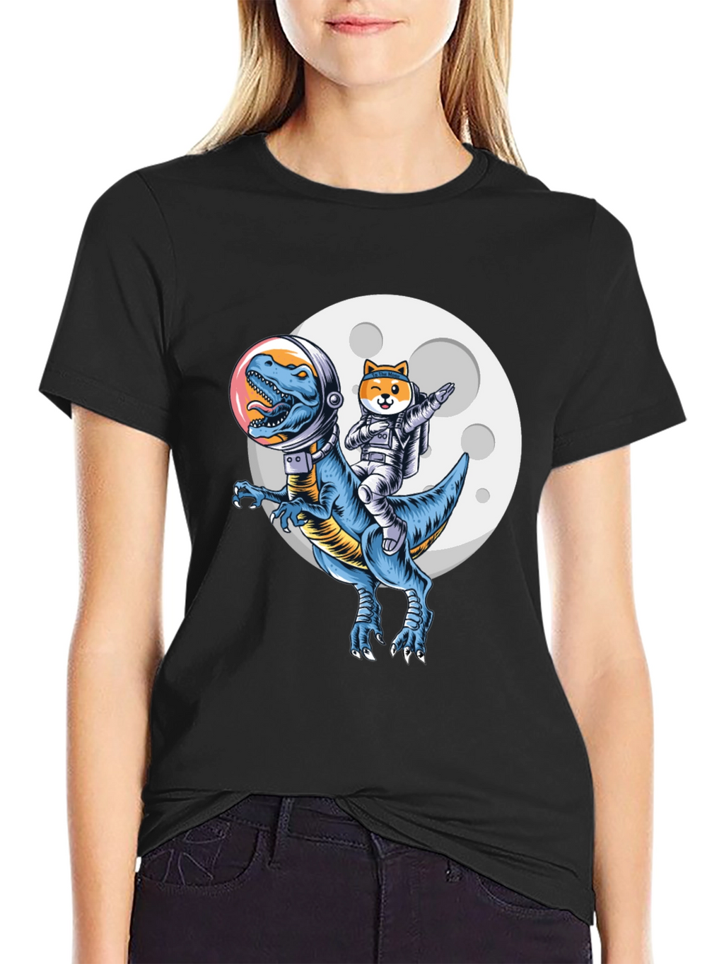 Dino & Doge Space T-Shirt