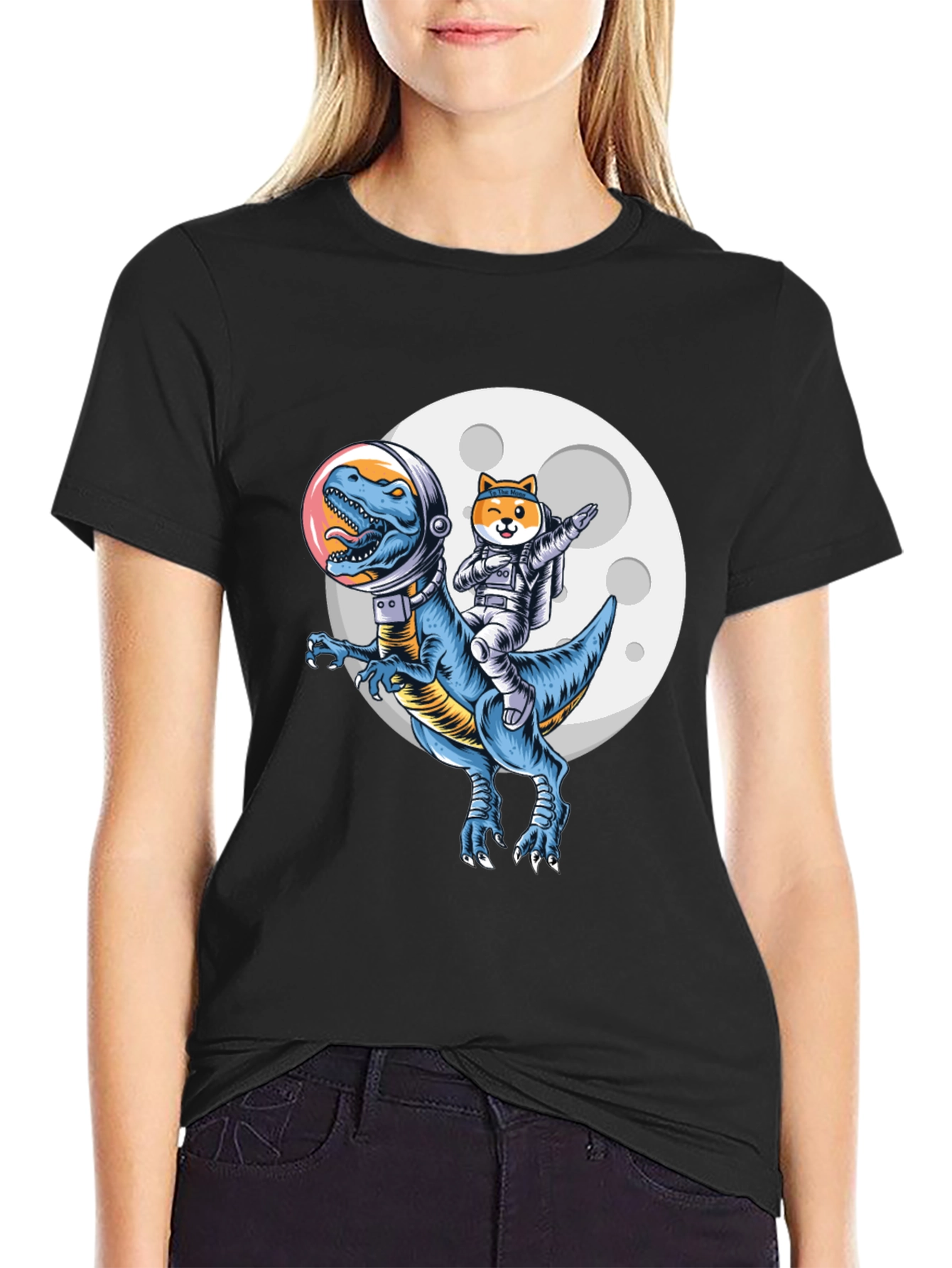 Dino & Doge Space T-Shirt