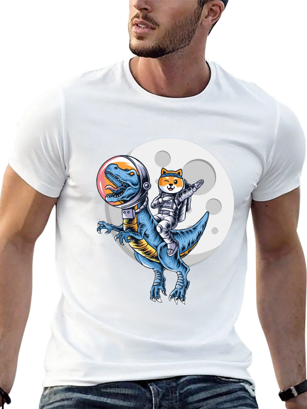 Dino & Doge Space T-Shirt