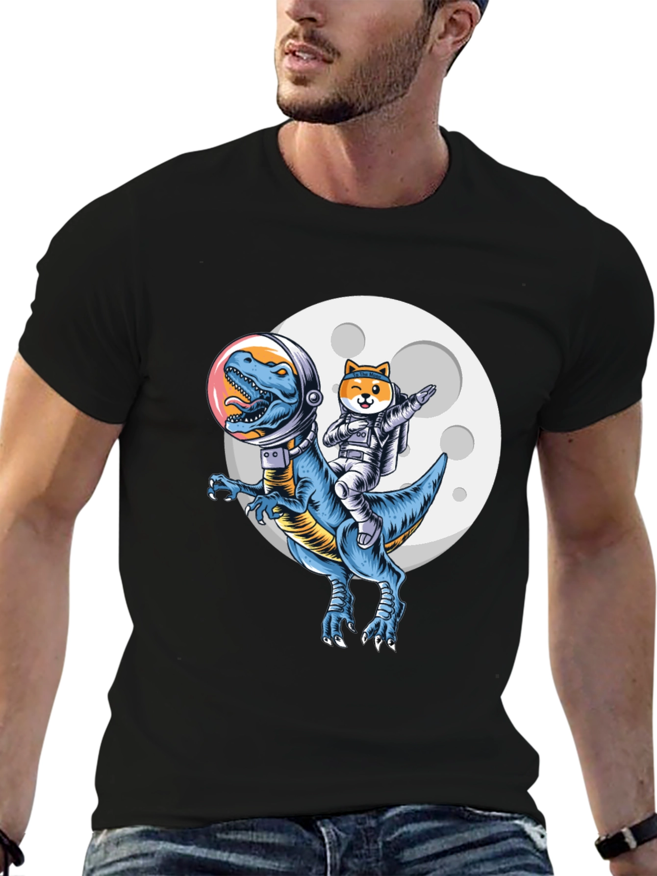Dino & Doge Space T-Shirt