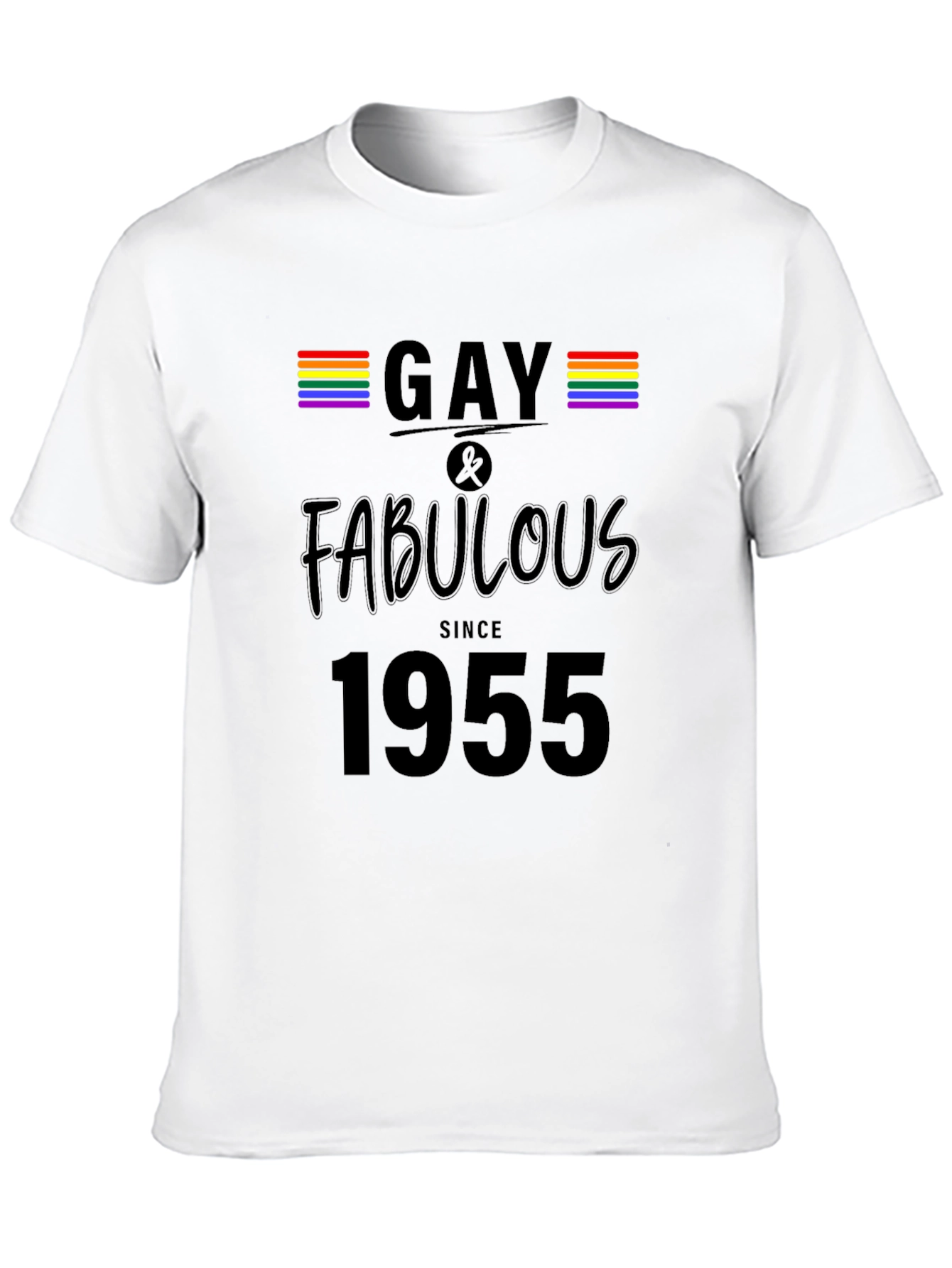 Gay & Fabulous Since 1955 T-Shirt LGBTQ Pride