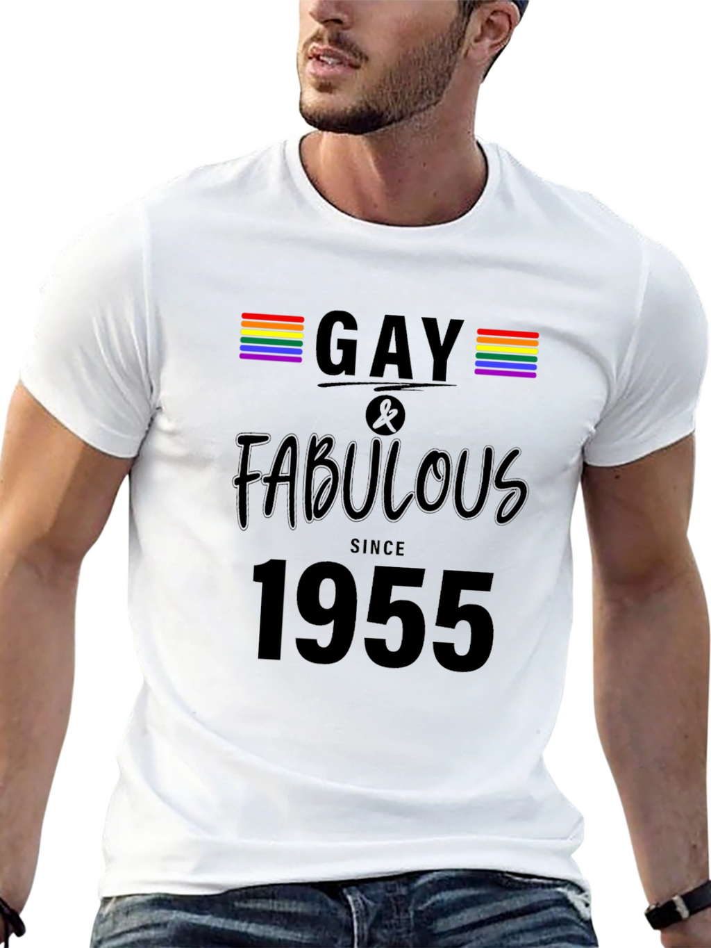 Gay & Fabulous Since 1955 T-Shirt LGBTQ Pride