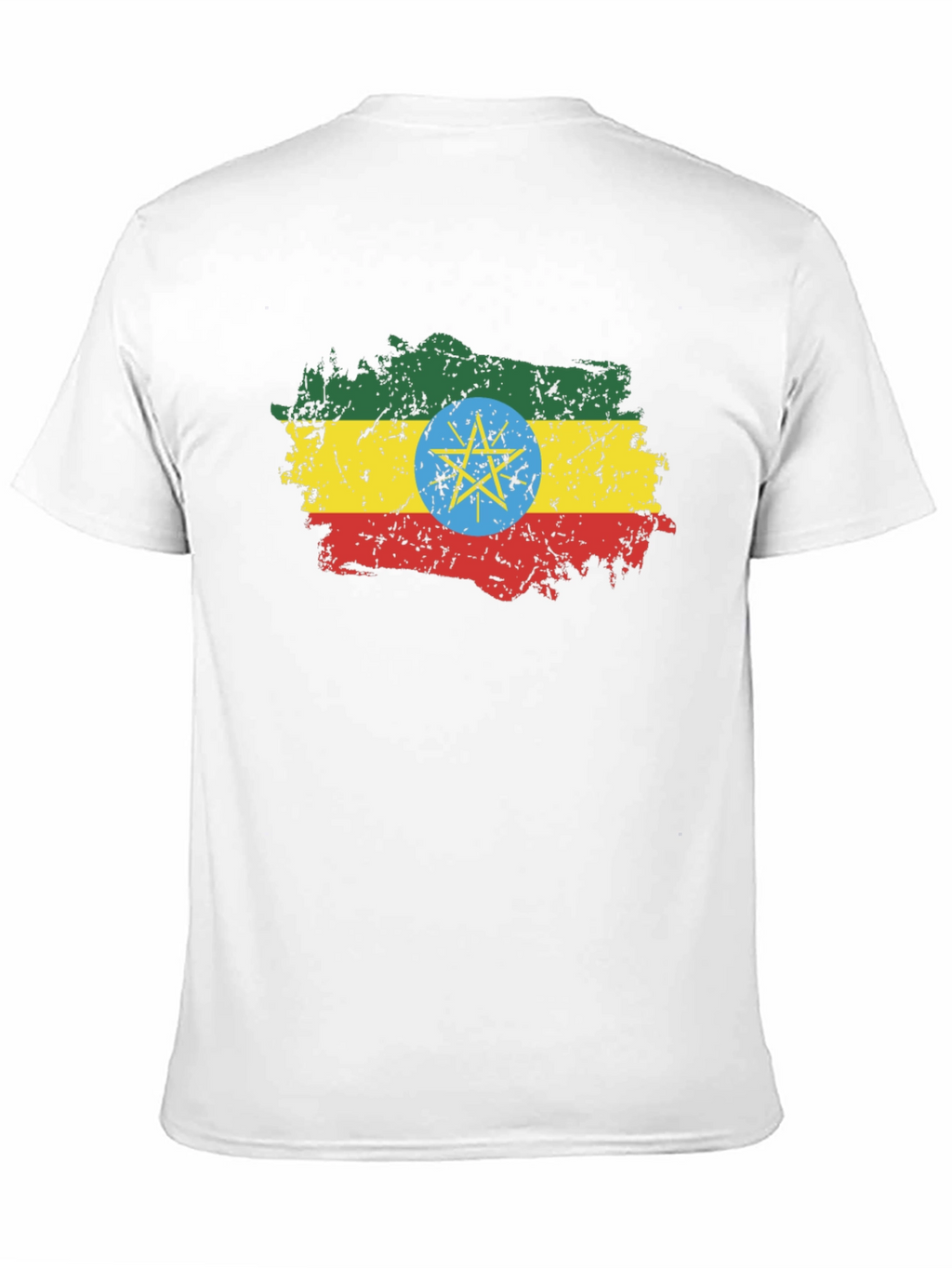 Ethiopia Flag T-Shirt - Distressed Graphic Tee