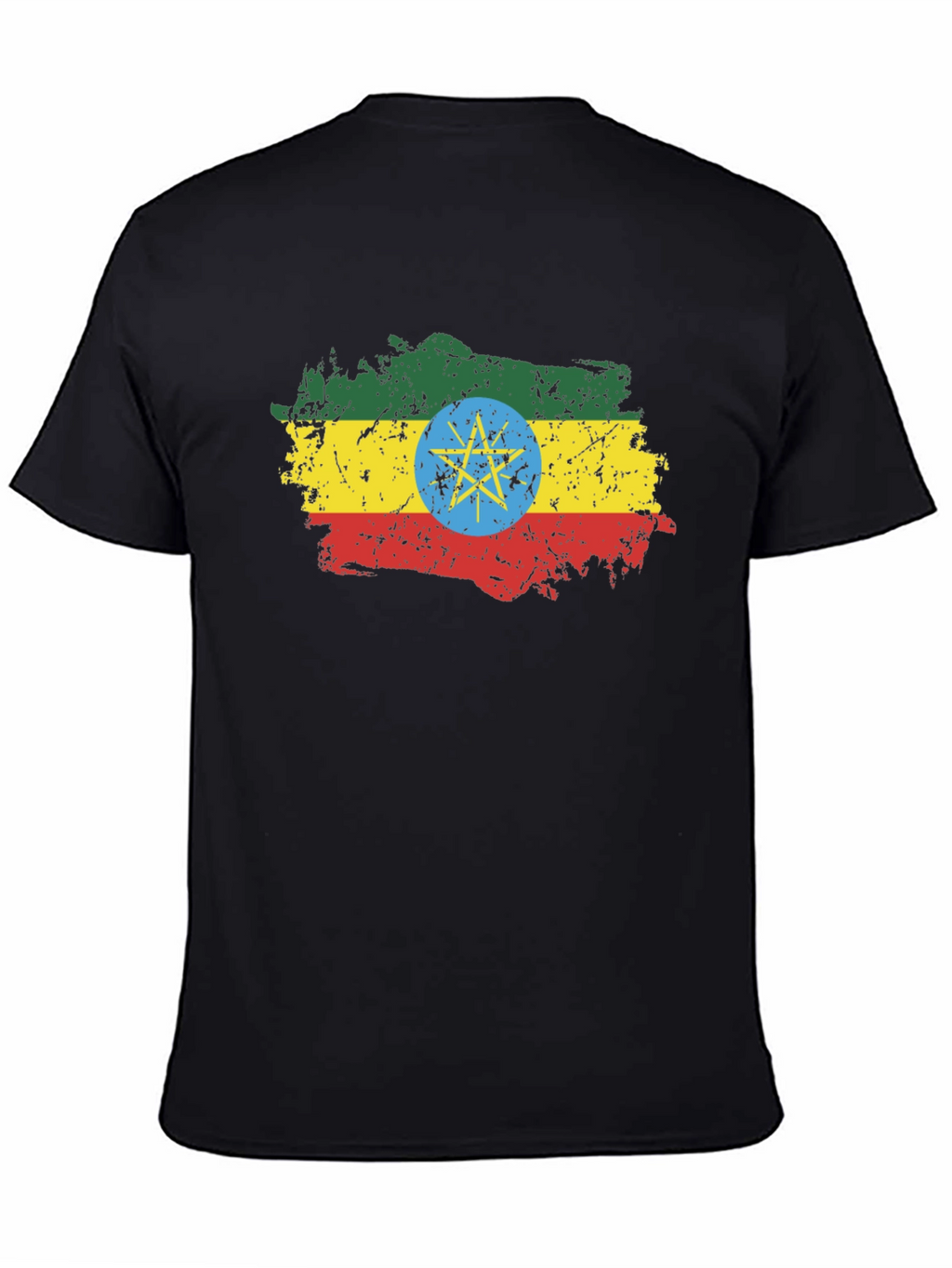 Ethiopia Flag T-Shirt - Distressed Graphic Tee