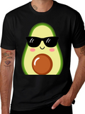 Cool Avocado Graphic Tee - Trendy Unisex T-Shirt