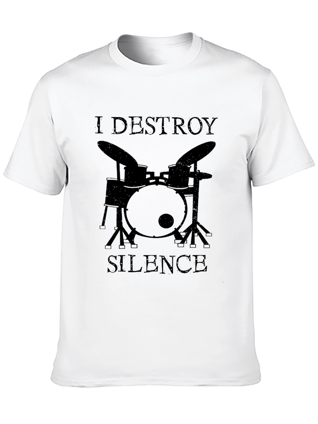 I Destroy Silence Drummer Graphic Tee