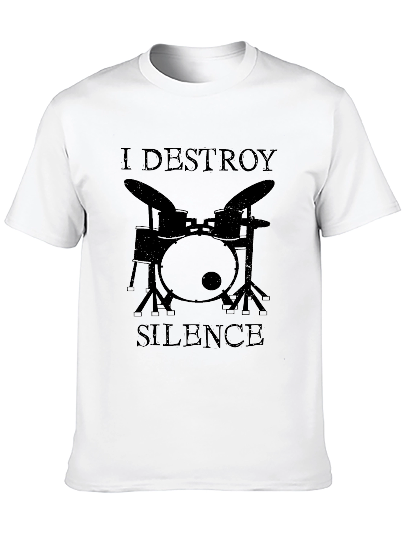 I Destroy Silence Drummer Graphic Tee