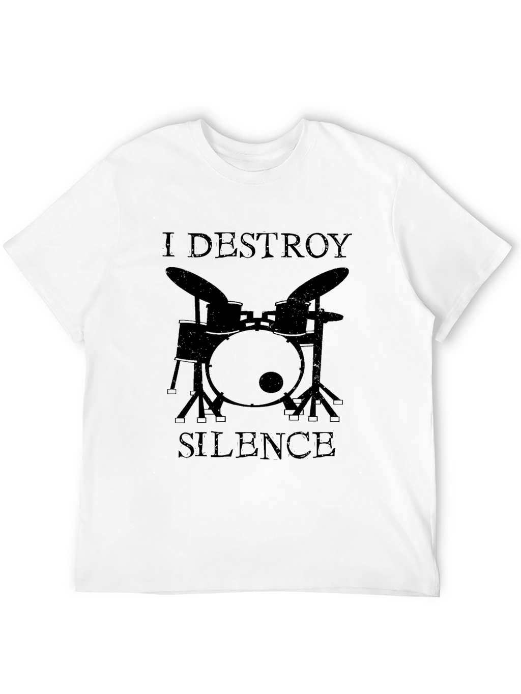I Destroy Silence Drummer Graphic Tee