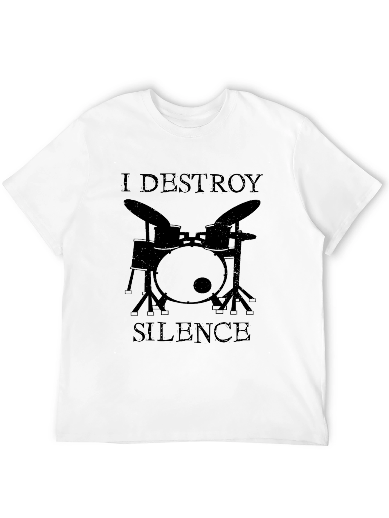 I Destroy Silence Drummer Graphic Tee