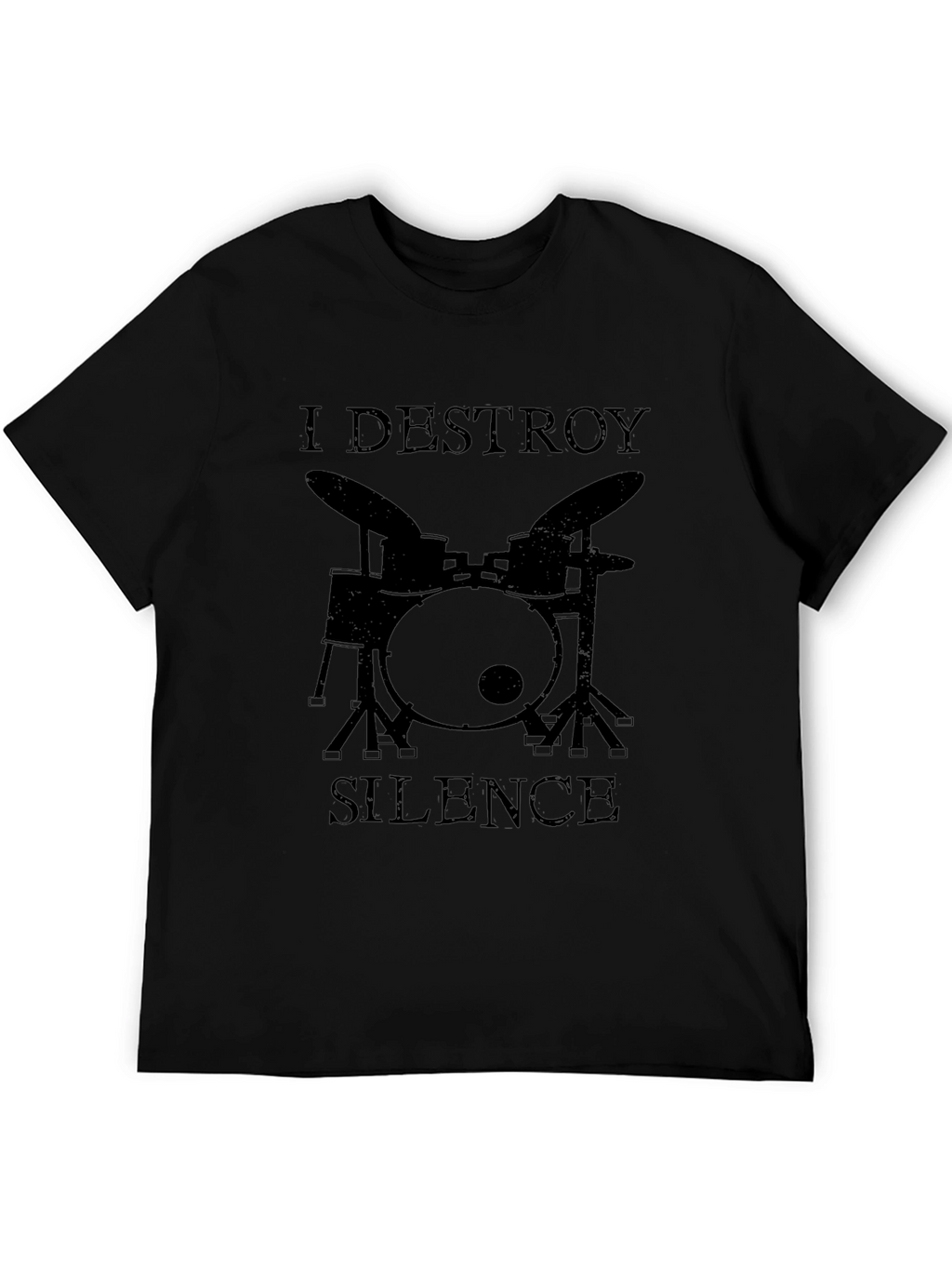I Destroy Silence Drummer Graphic Tee