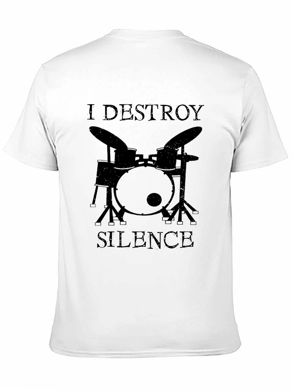 I Destroy Silence Drummer Graphic Tee