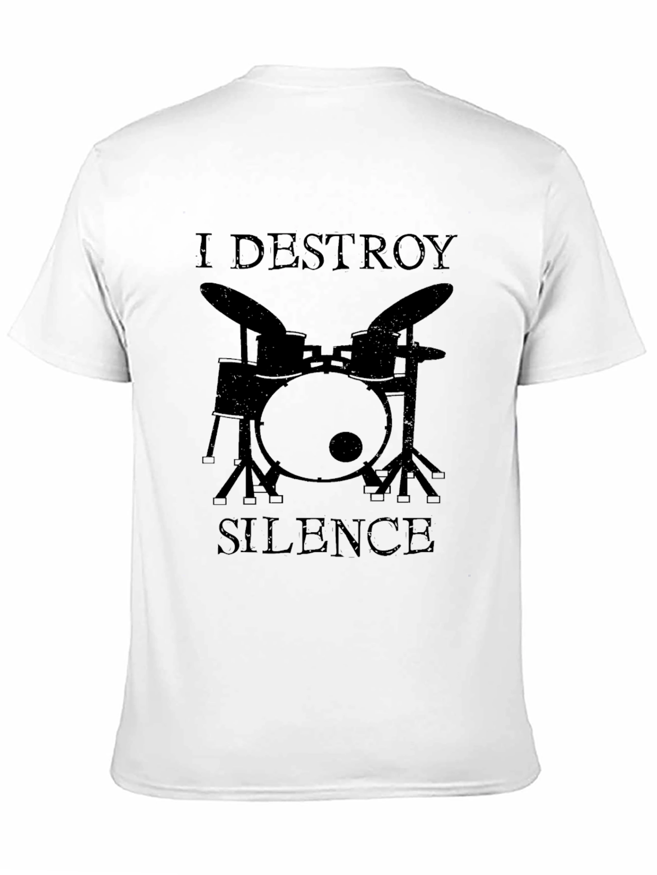 I Destroy Silence Drummer Graphic Tee