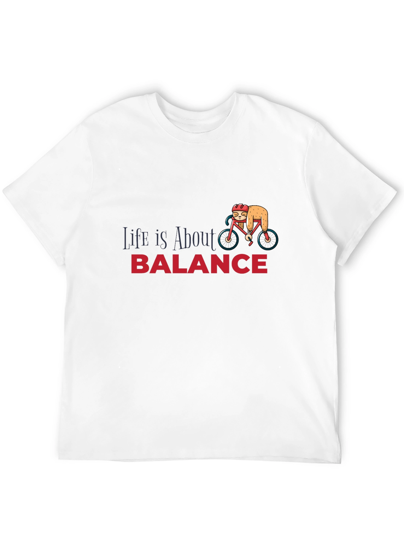 Life is About Balance Sloth Graphic T-Shirt