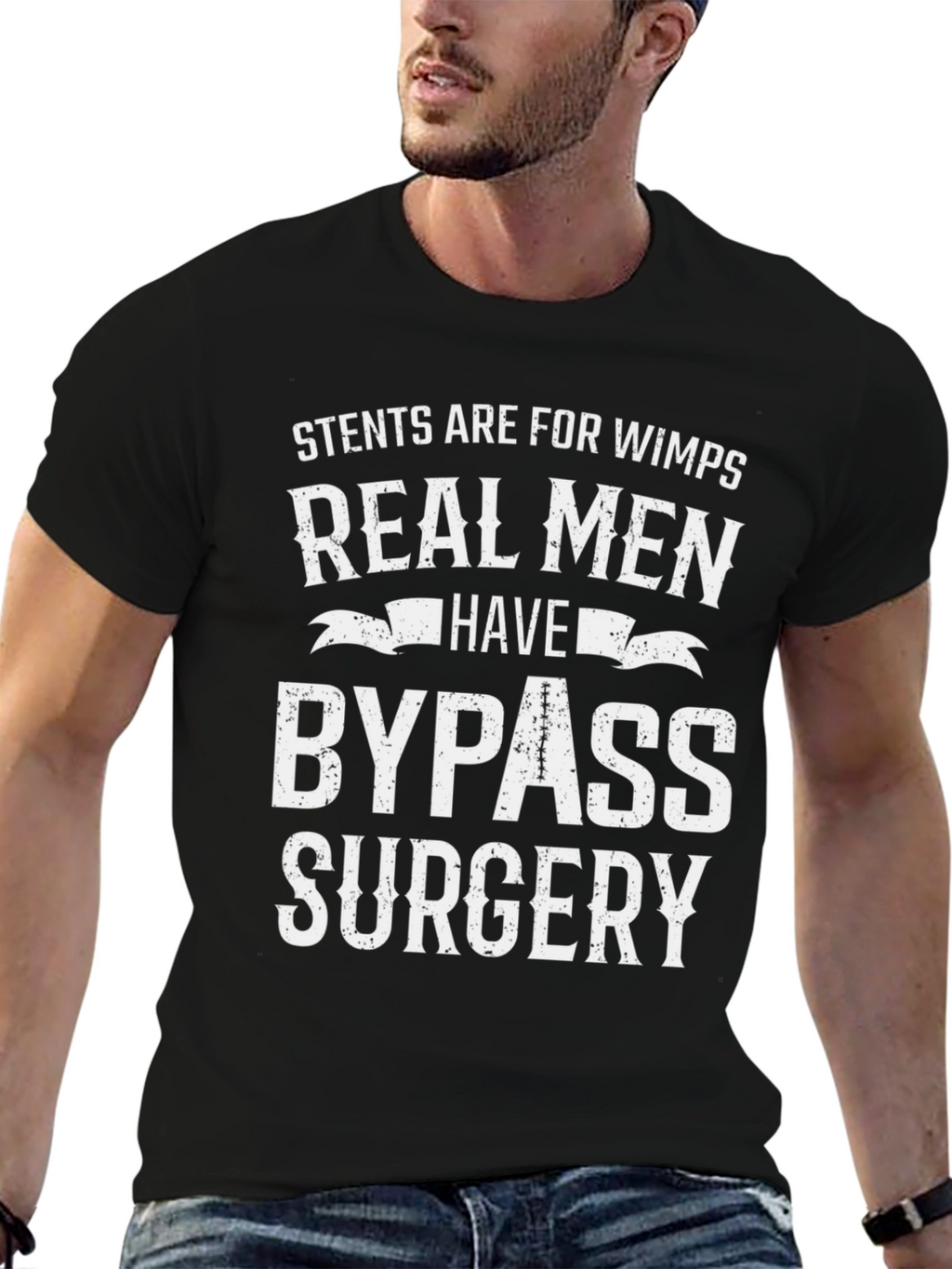 Funny Real Men Bypass Surgery T-Shirt