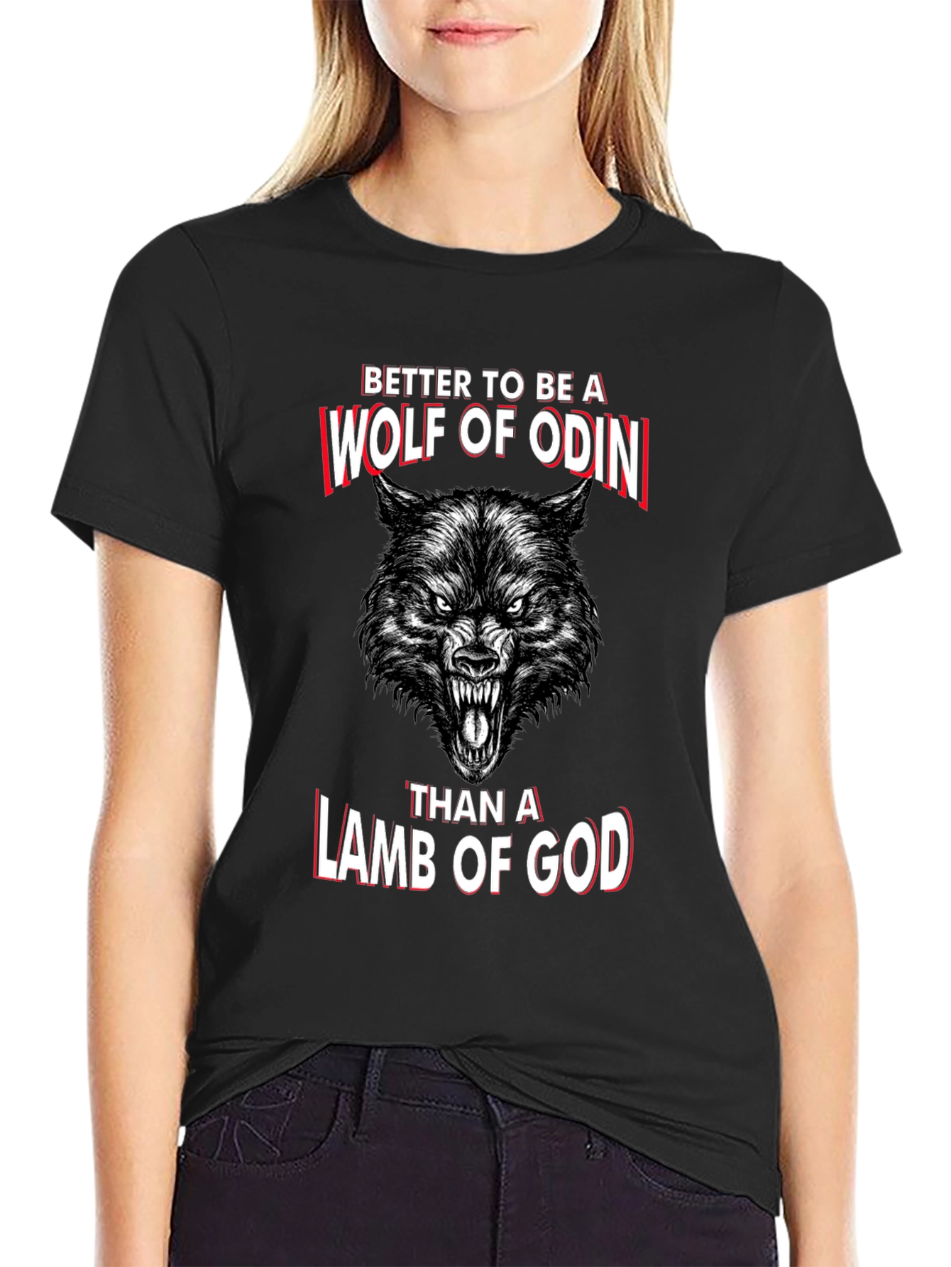 Wolf of Odin Graphic T-Shirt - Norse Mythology