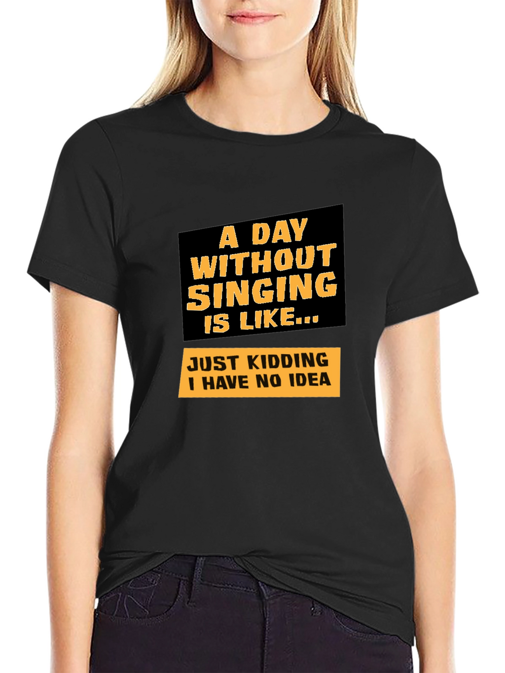 Singing Joke Graphic Tee - Humorous Musician T-Shirt