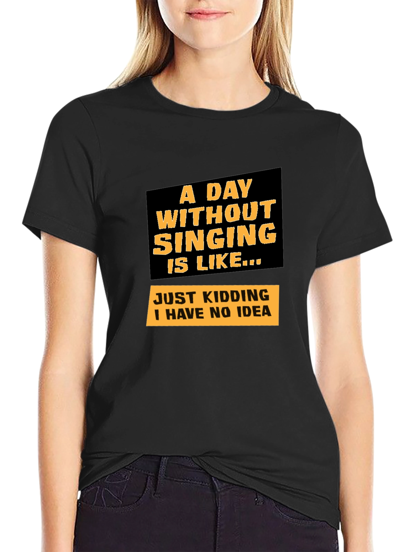 Singing Joke Graphic Tee - Humorous Musician T-Shirt