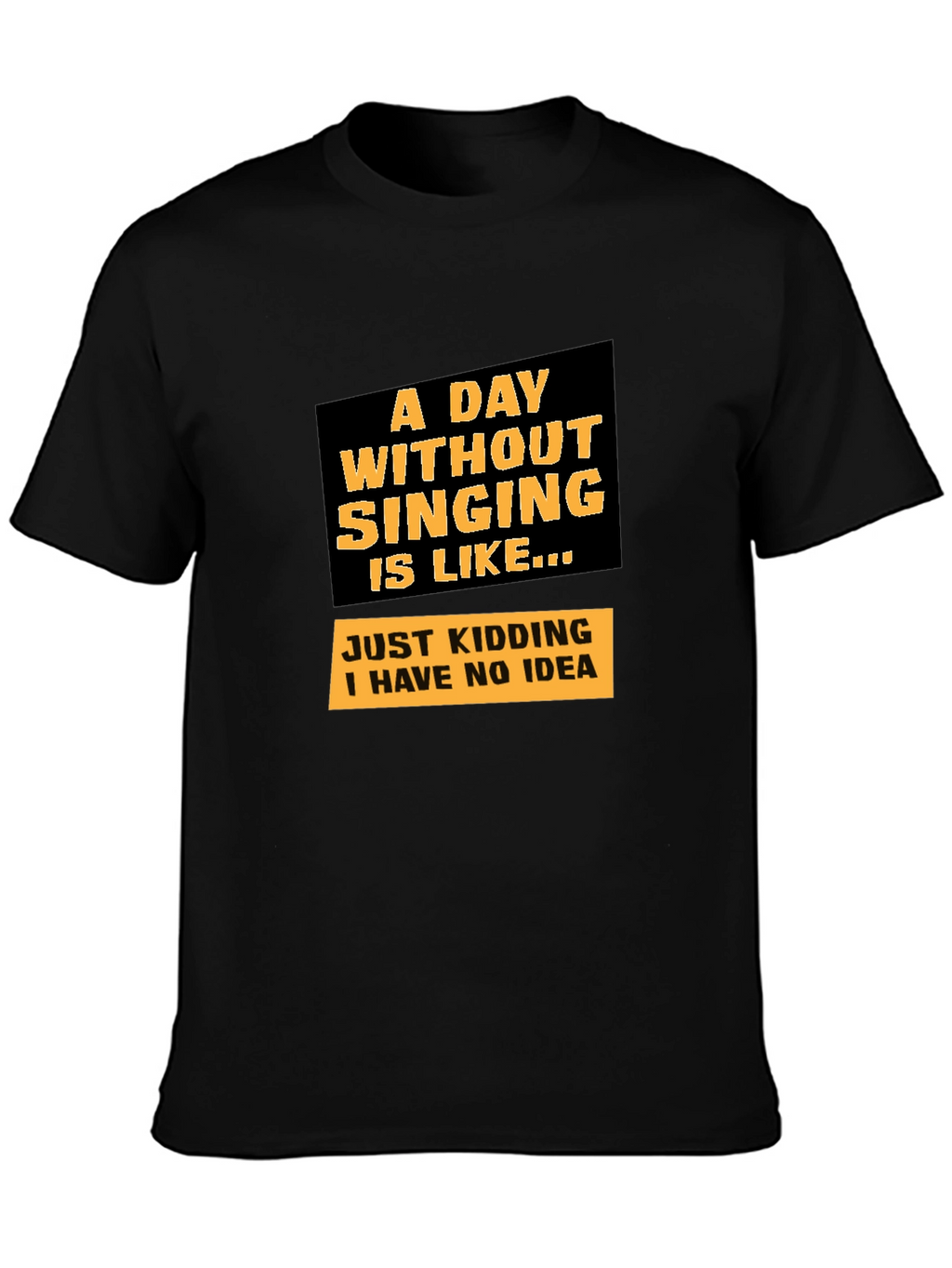Singing Joke Graphic Tee - Humorous Musician T-Shirt