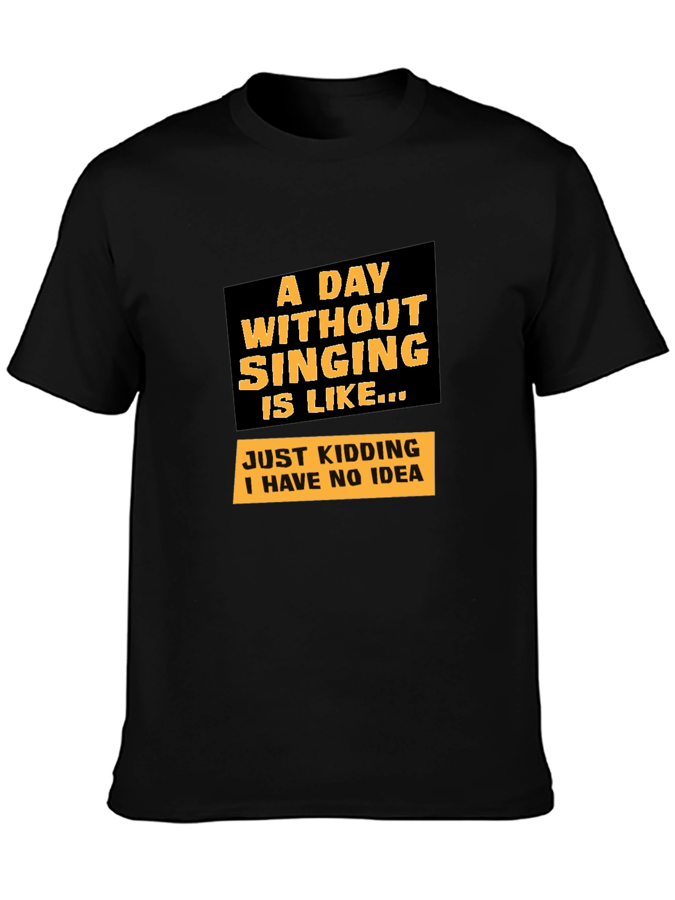 Singing Joke Graphic Tee - Humorous Musician T-Shirt