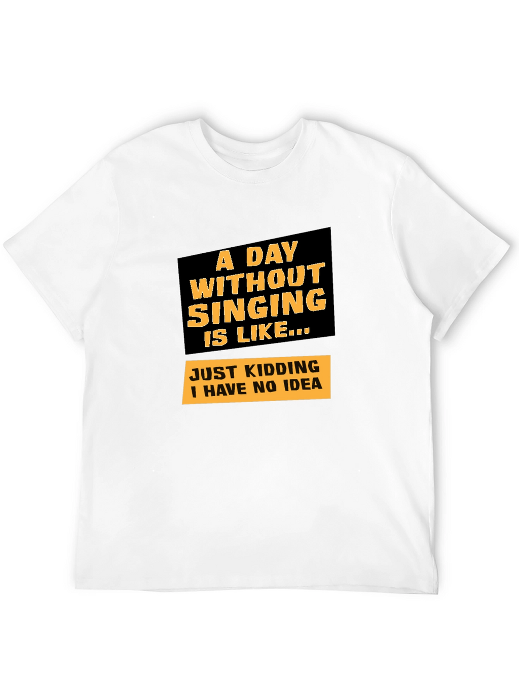 Singing Joke Graphic Tee - Humorous Musician T-Shirt