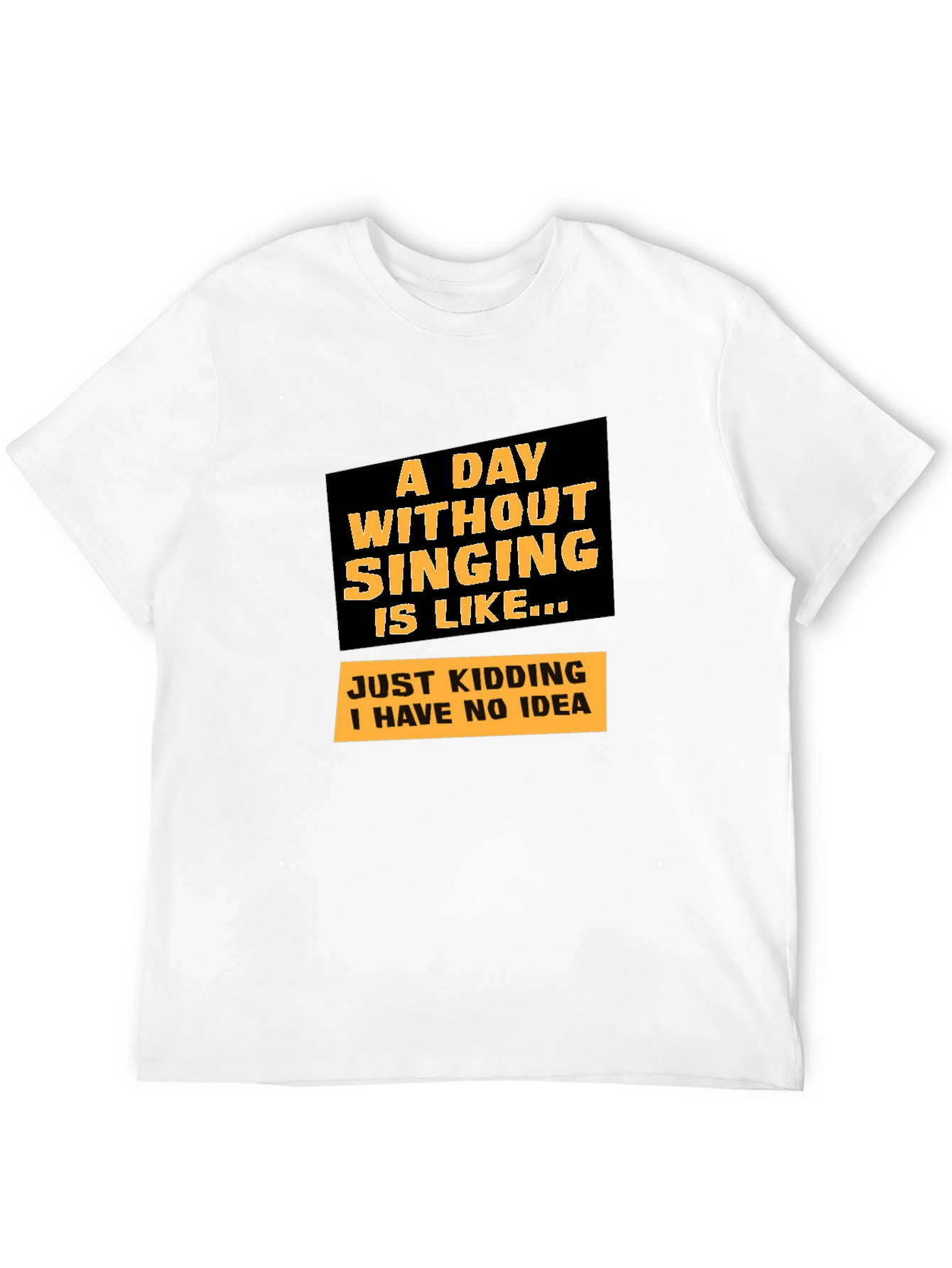 Singing Joke Graphic Tee - Humorous Musician T-Shirt
