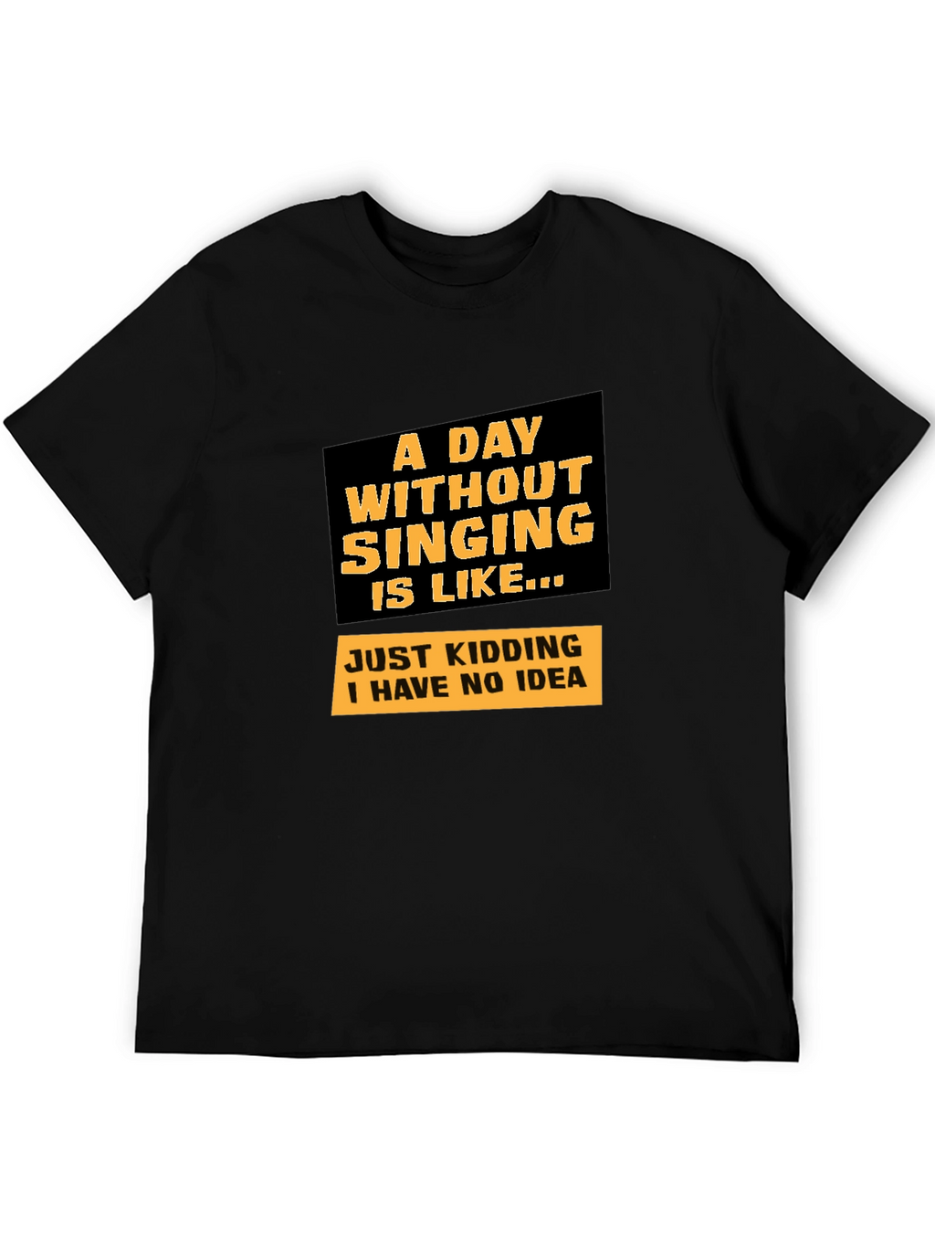 Singing Joke Graphic Tee - Humorous Musician T-Shirt