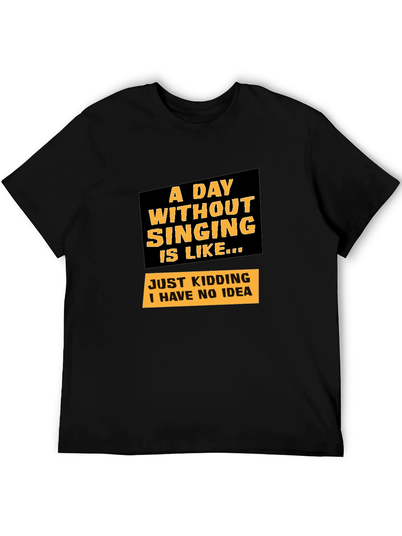 Singing Joke Graphic Tee - Humorous Musician T-Shirt