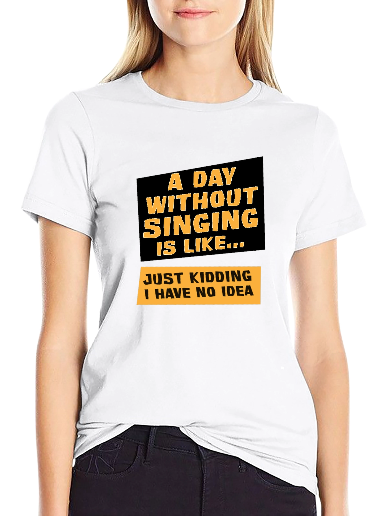 Singing Joke Graphic Tee - Humorous Musician T-Shirt