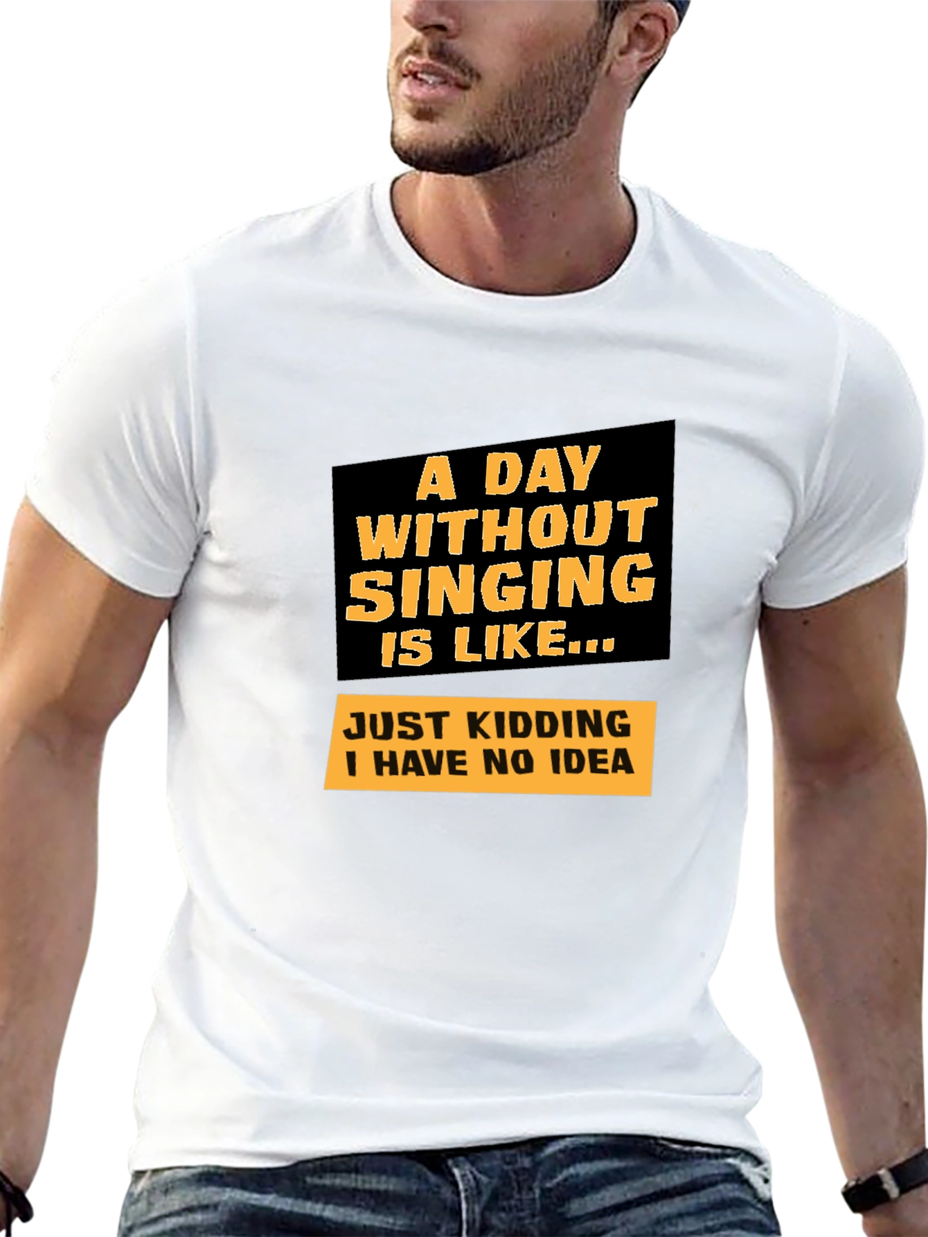 Singing Joke Graphic Tee - Humorous Musician T-Shirt